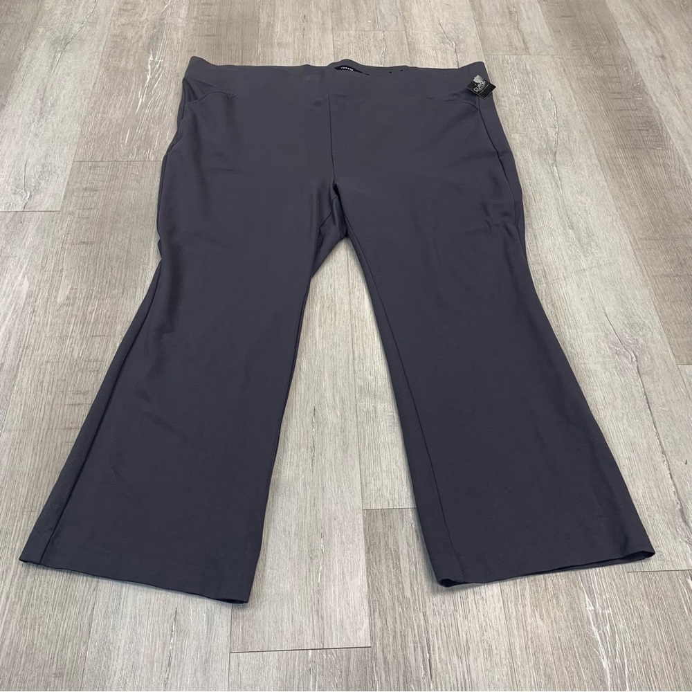 Torrid Pocket Pixie Gray Flare Pants - image 4